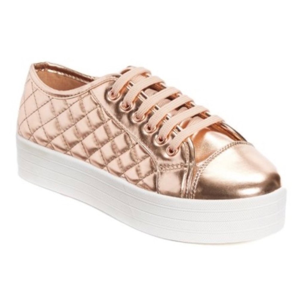 Breckelle’s Rose Gold High Top Sneakers Size 9